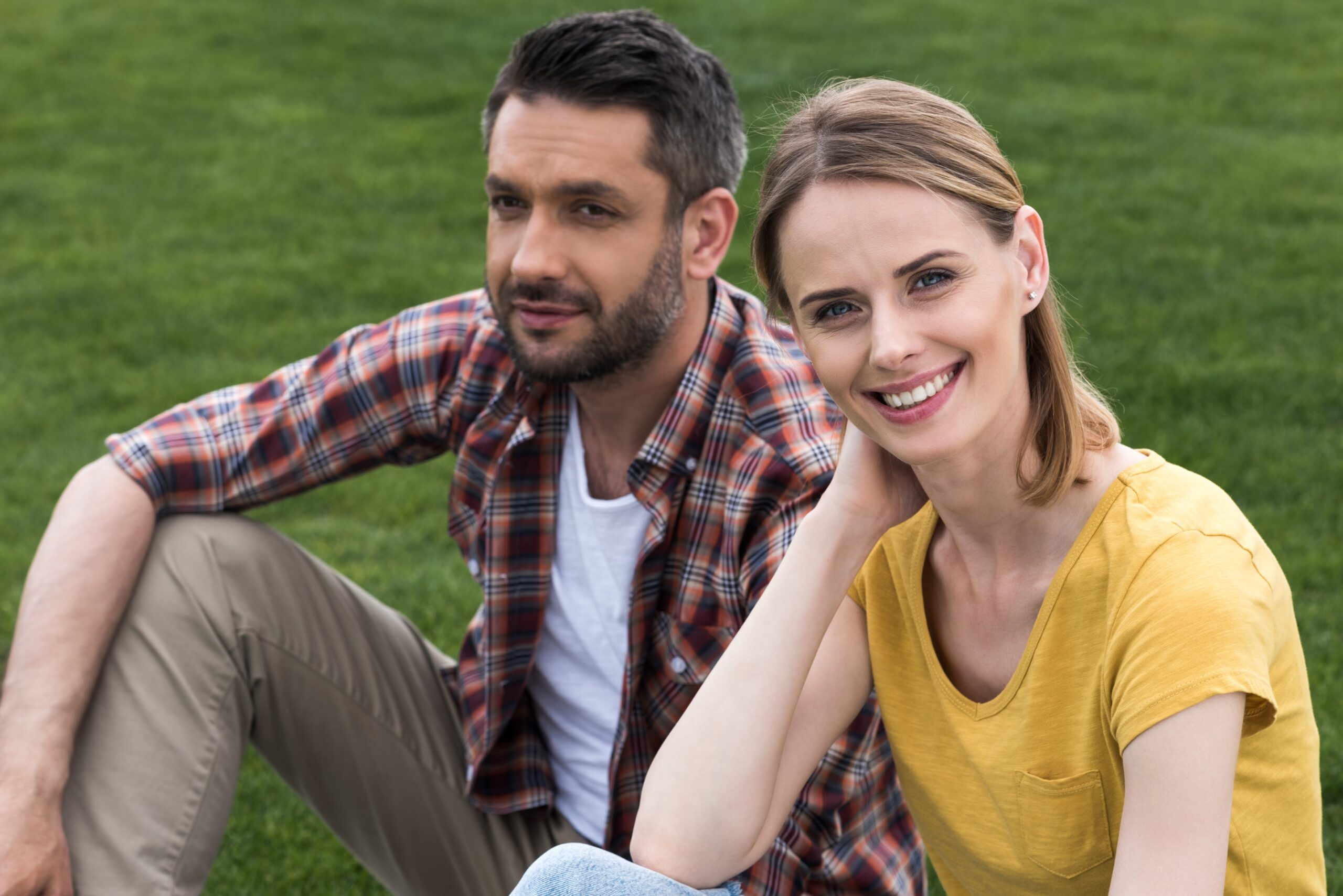 Happy couple in NYC reconnecting through ADHD marriage counseling and expert support