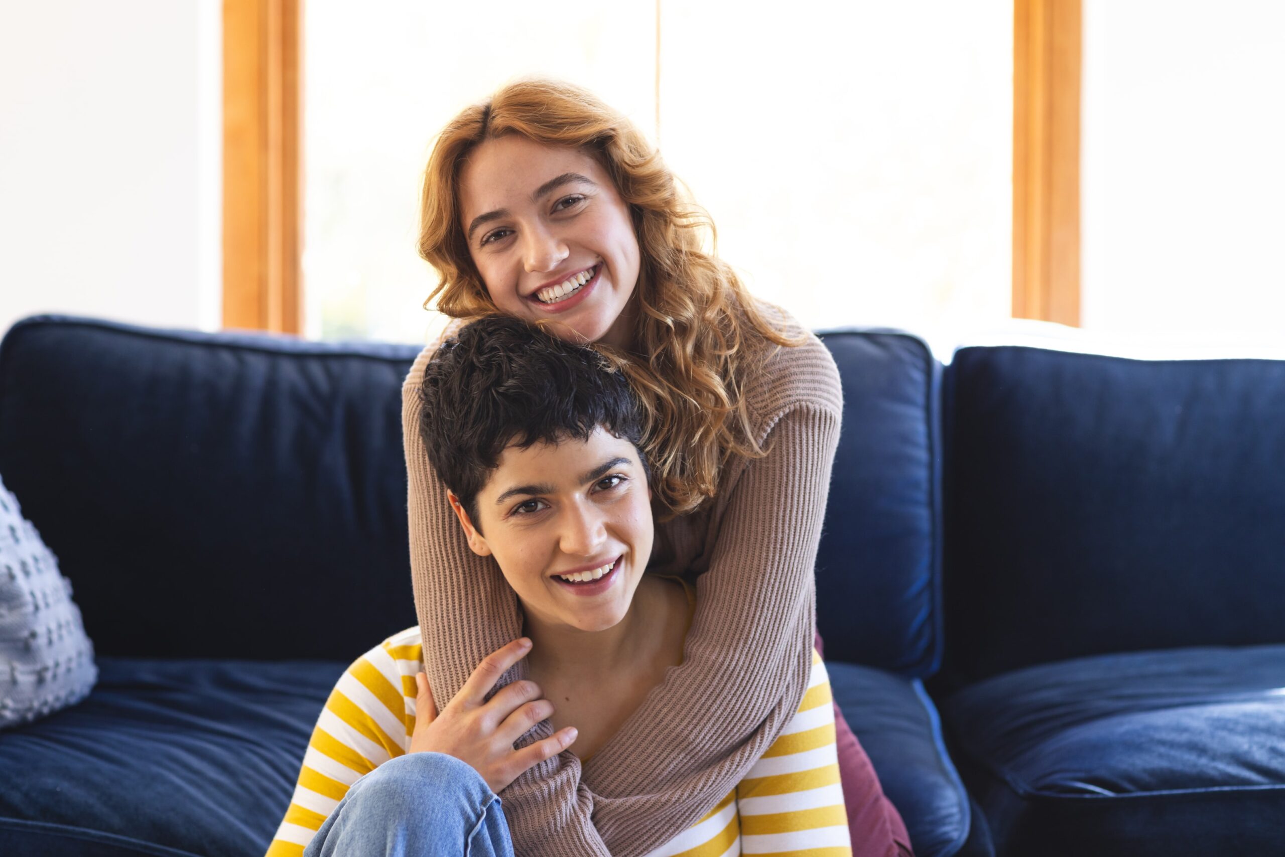 Hopeful couple reconnecting after ADHD-focused couples therapy in NYC